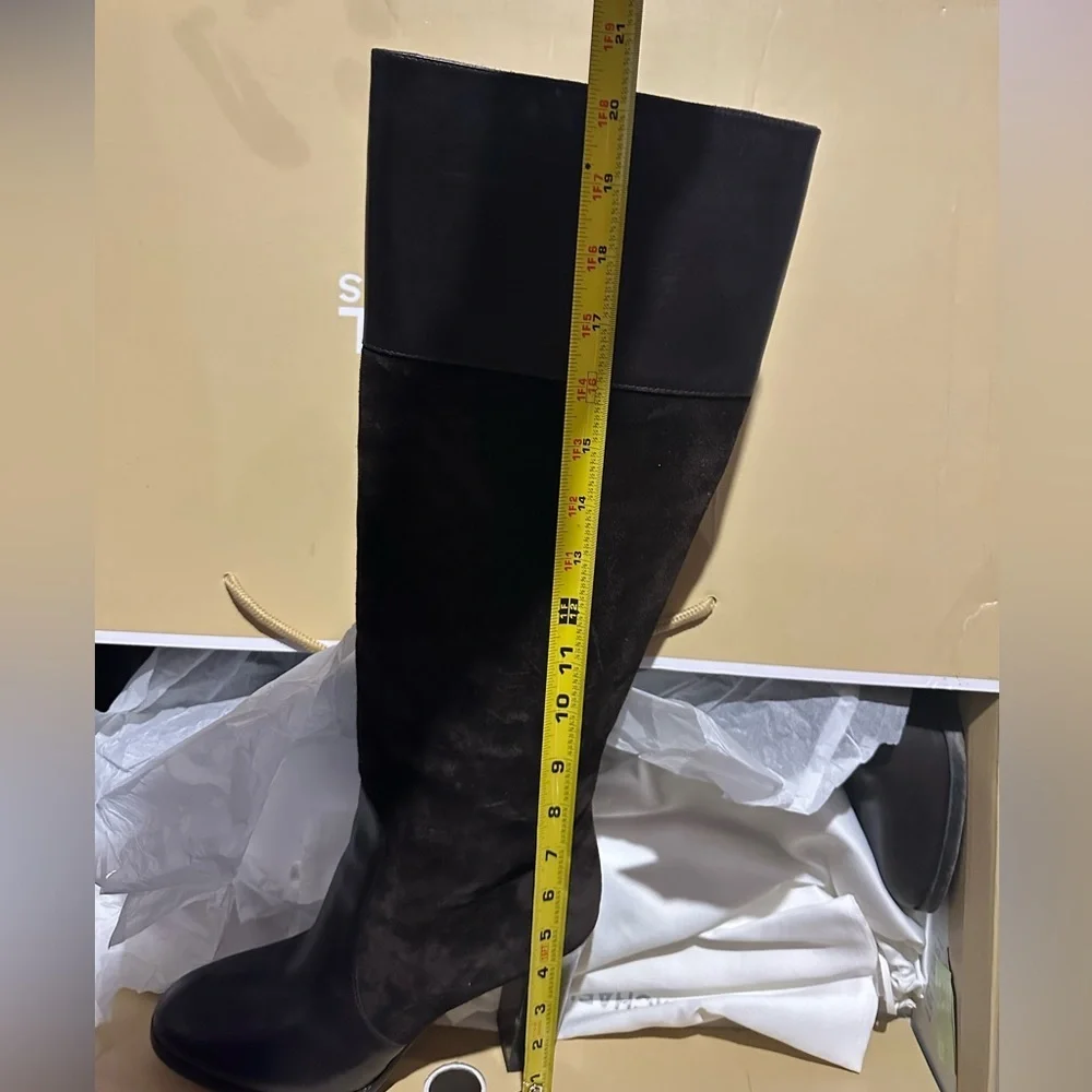 Michael Kors collection brown leather and suede Knee-High Boots size 40/US 9 - Picture 9 of 10